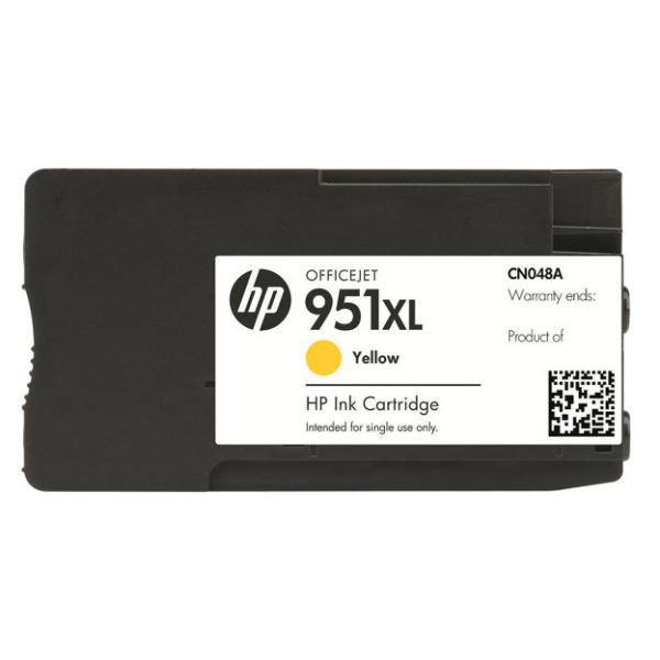 HP 951XL High Yield Yellow Original Ink Cartridge (CN048AE)