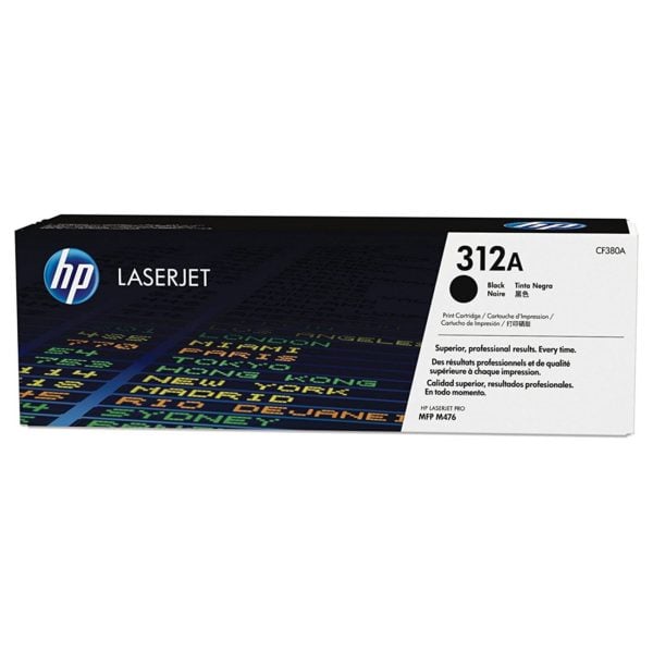 HP 312A CF380A Black Original Laserjet Toner Cartridge