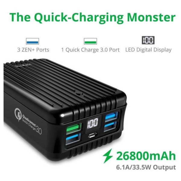 Zendure A8 Power Bank 26800mAh Black