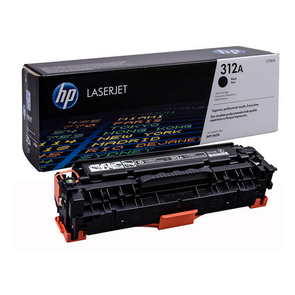 HP 312A CF380A Black Original Laserjet Toner Cartridge