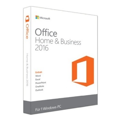 Microsoft 885370986693 Office Home & Business Software 2016 + HP 1KF07AA Classic Notebook Case 15.6inch + Eklasse EKWLM04 Mouse