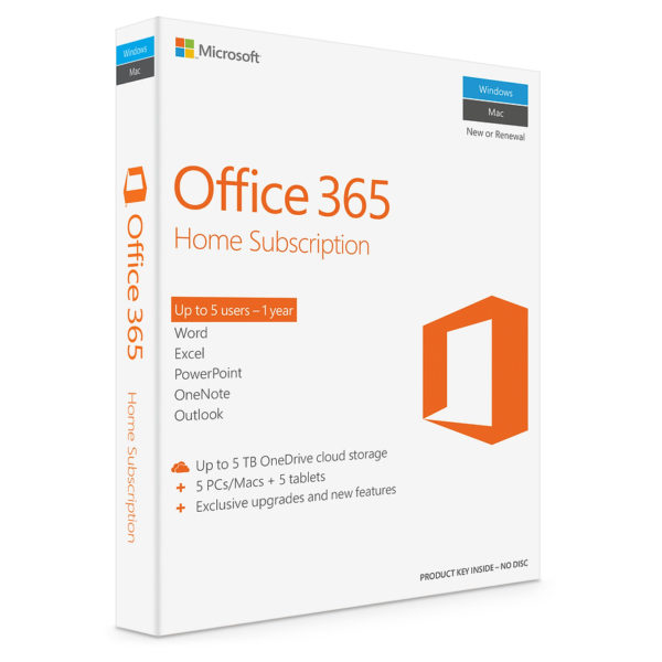 Microsoft Office 365 6GQ00990 Home 1 year License