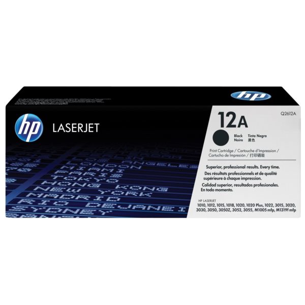 HP 12A Q2612A Black Original Laserjet Toner Cartridge
