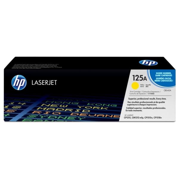 HP 125A CB542A Laserjet Toner Cartridge Yellow