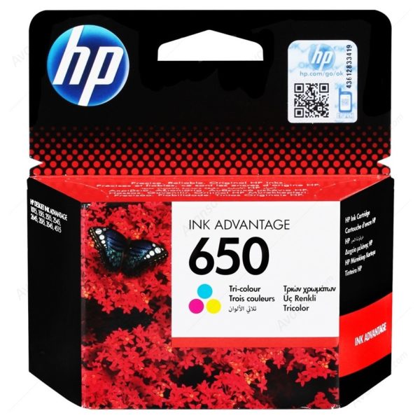 HP 650 CZ102AK Tri-color Original Ink Advantage Cartridge