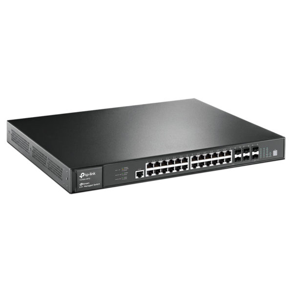 TPLink JetStream 28-Port Gigabit Stackable L3 Managed Switch (T3700G-28TQ)