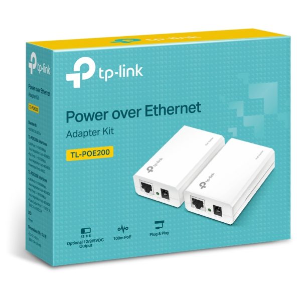 TPLink TL-POE200 Power over Ethernet Adapter Kit