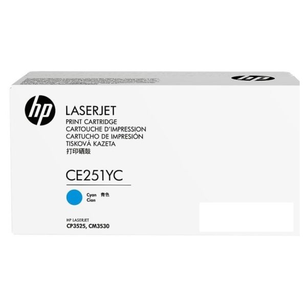 HP 504Y CE251YC Cyan Optimized Contract Laserjet Toner Cartridge