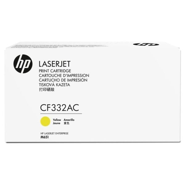 HP 654A CF332AC Yellow Contract Laserjet Toner Cartridge