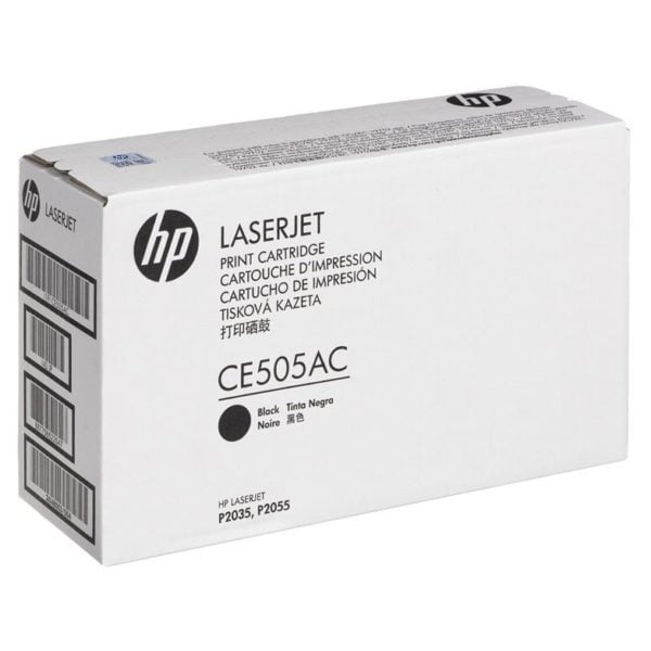 HP CE505AC Black Contract Laserjet Toner Cartridge