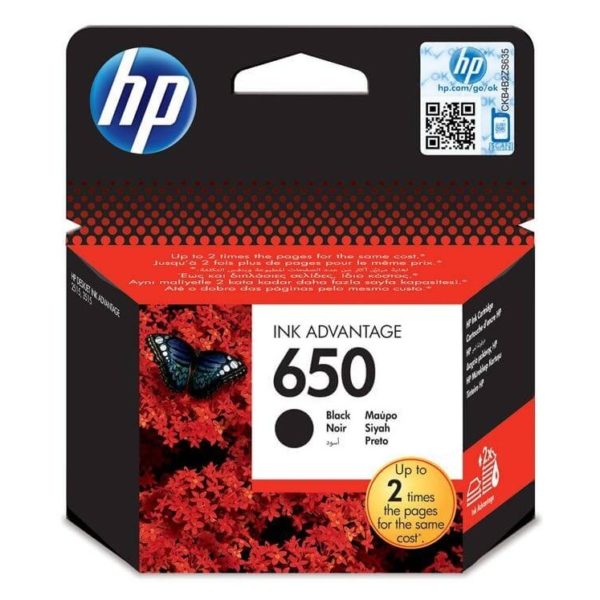 HP 650 CZ101AE Black Original Ink Advantage Cartridge