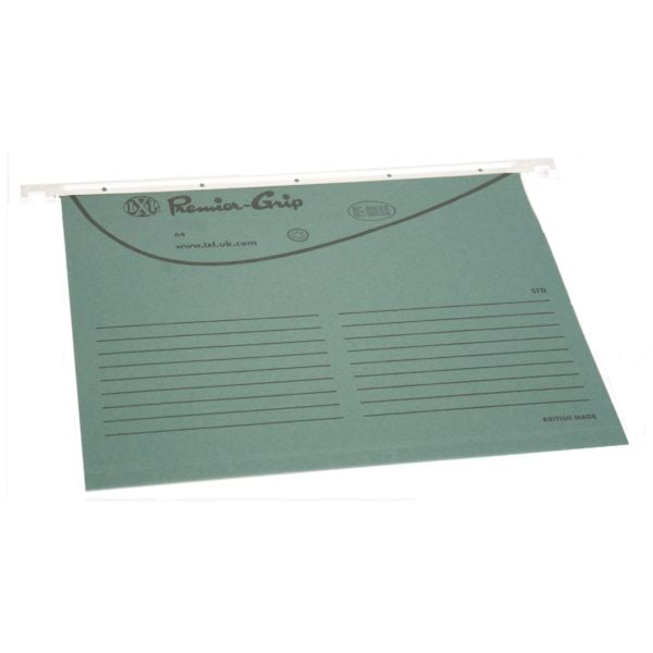 Premier Grip Hanging File Green