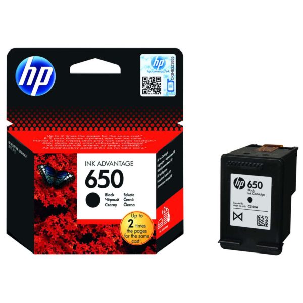 HP 650 CZ101AE Black Original Ink Advantage Cartridge