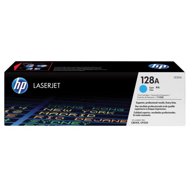 HP CE321A 128A LaserJet Toner Cyan