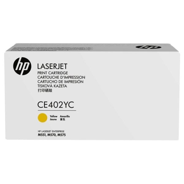 HP 507Y CE402YC Yellow Optimized Contract Laserjet Toner Cartridge