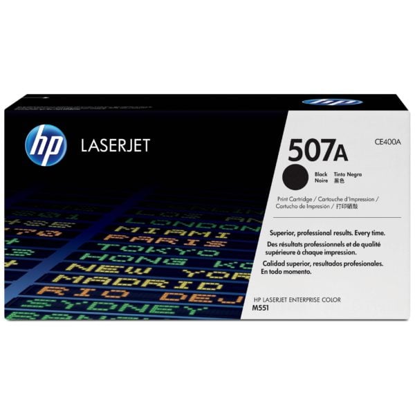 HP 507A CE400A Black Original LaserJet Toner Cartridge