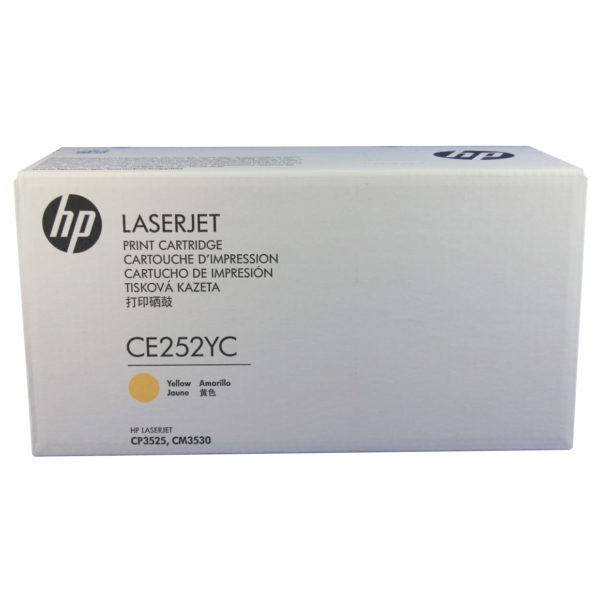 HP 504Y CE252YC Yellow Optimized Contract Laserjet Toner Cartridge