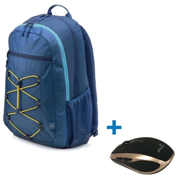 HP 1LU24AA Active Backpack 15.6inch + Eklasse EKWLM04 Wireless Optical Mouse 2.4G 6D CSD