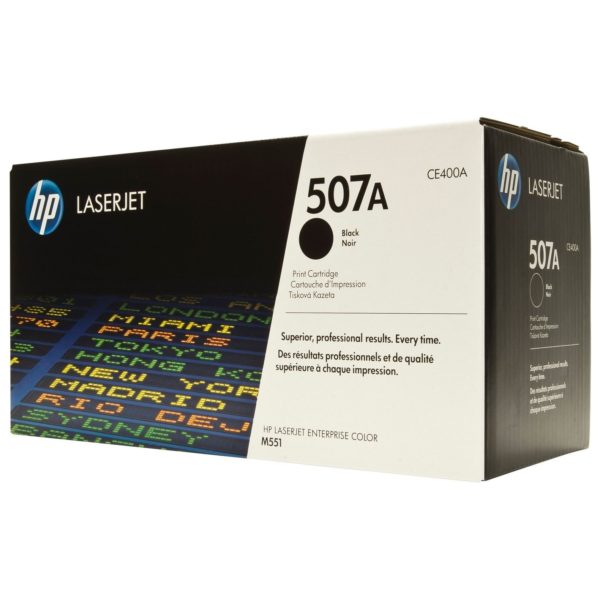 HP 507A CE400A Black Original LaserJet Toner Cartridge