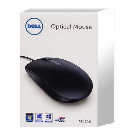Dell MS116 Optical Mouse Retail Box/Black (MSVPN570AAIR)