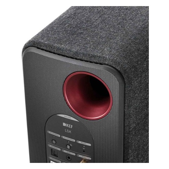 KEF LSX Wireless Powered Stereo Speaker with Airplay 2 Black