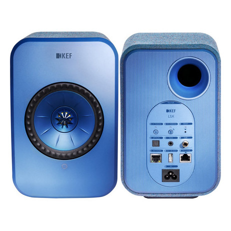 KEF LSX Wireless Powered Stereo Speaker with Airplay 2 Blue LSXSP3994CX