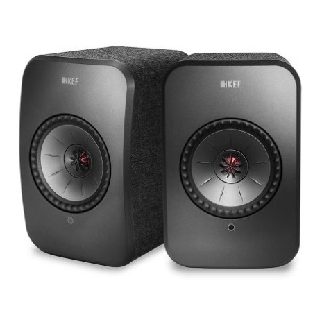 KEF LSX Wireless Powered Stereo Speaker with Airplay 2 Black
