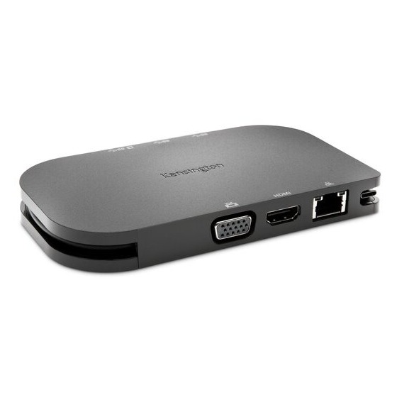 Kensington K38365EU USB-C Mobile Dock w/ Pass-Through Charging for Microsoft Surface Devices