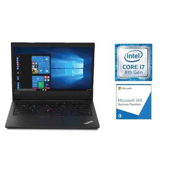 Lenovo ThinkPad E490 Core i7-8565U 8GB RAM 1TB HDD with 2GB Radeon RX550X Win10P 14" + Microsoft 365 Business Premium