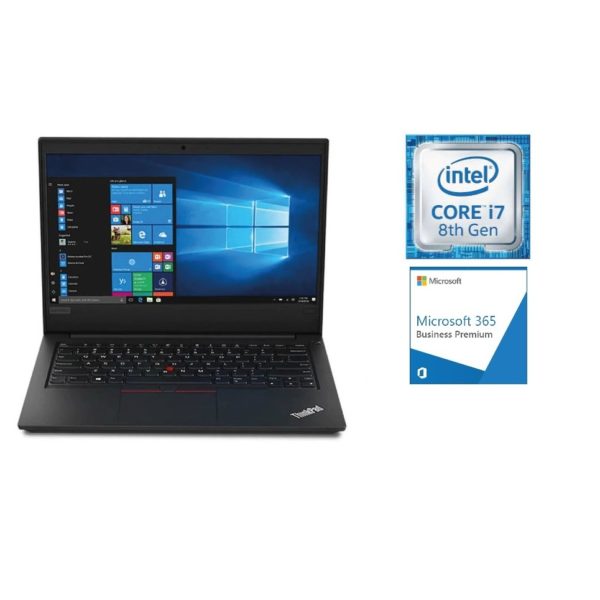 Lenovo ThinkPad E490 Core i7-8565U 16GB RAM 512GB SSD Win10P 14" + Microsoft 365 Business Premium