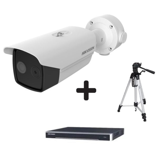 Hikvision Temperature Screening Thermographic Bullet Camera + Tripod + 4TB HDD (DS-2TD2617B-3/PA)
