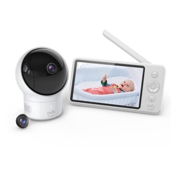 Eufy 720p card Baby Monitor Gray and White (T83212D1)