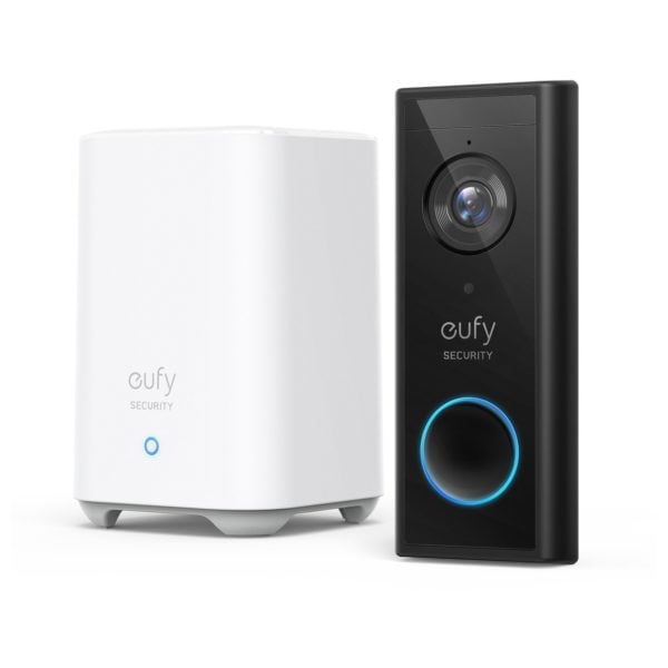 Eufy Video Doorbell 2K With Homebase Battery-Powered (E82101W4)