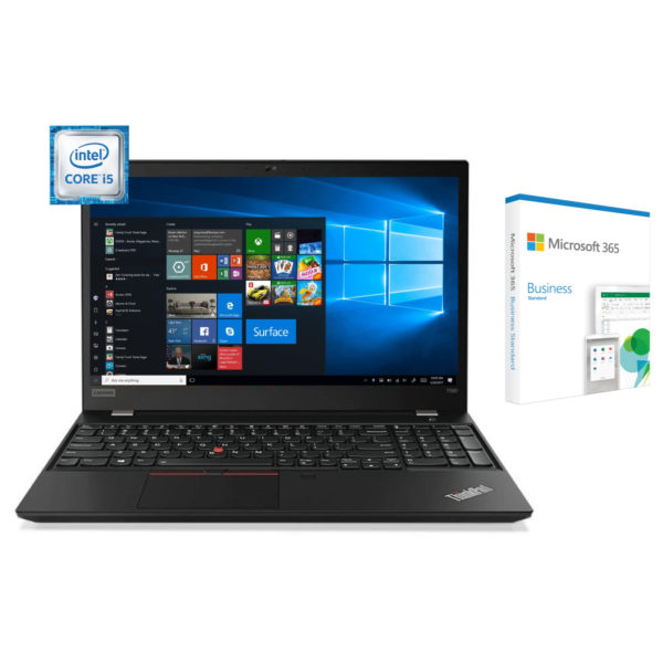 Lenovo Thinkpad T490 Core i5-8265U 8GB RAM 512GB SSD Win10 Pro 14" + Microsoft 365 Business Standard