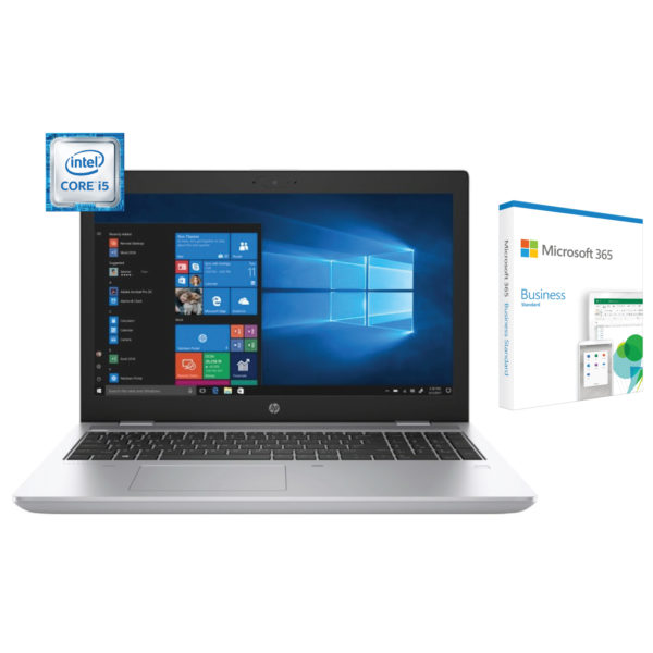 HP ProBook 650 G5 Core i5-8265U 8GB RAM 1TB HDD Win10 Pro 15.6" + Microsoft 365 Business Standard