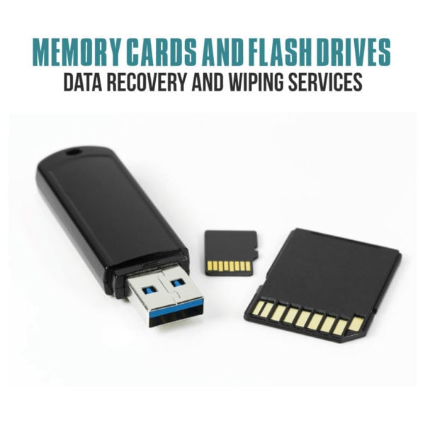 Data Recovery and Wiping Services for Memory Cards and USB Flash Drives up to 256GB