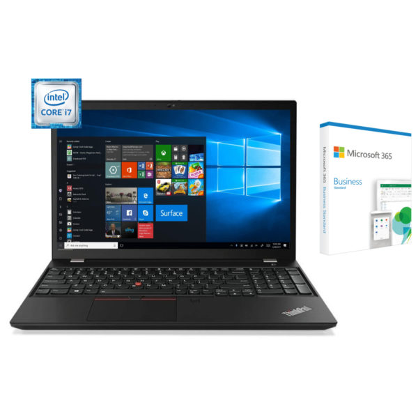 Lenovo Thinkpad T590 Core i7-8565U 8GB RAM 256GB SSD Win10 Pro 15" + Microsoft 365 Business Standard
