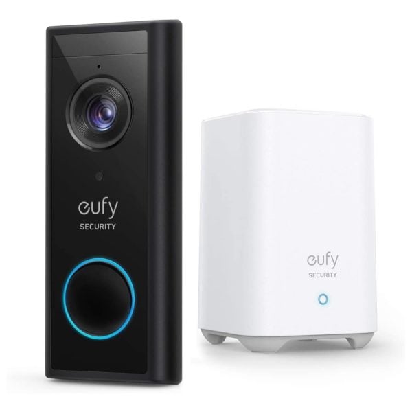 Eufy Video Doorbell 2K With Homebase Battery-Powered (E82101W4)