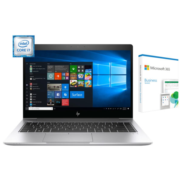 HP Elitebook 840 G6 Core i7-8565U 8GB RAM 512GB SSD Win10 Pro 14" + Microsoft 365 Business Standard