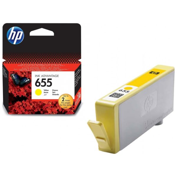 HP 655 Ink Cartridge Yellow (CZ112AE)