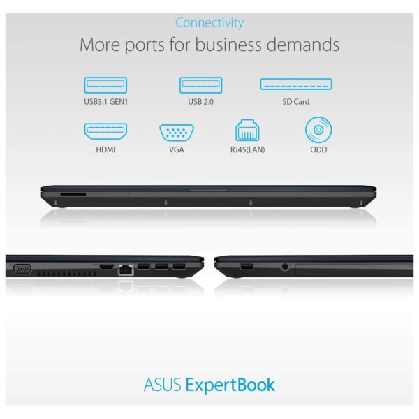 Asus ExpertBook Core i5-10210U 8GB RAM 256GB SSD Win10Pro Black 14" 2 Year (P1440FA-FA2029R)