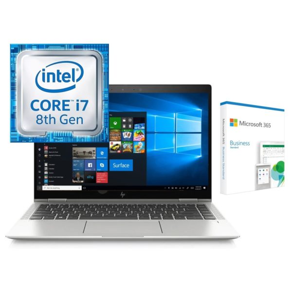 HP EliteBook X360 1030 G4 Core i7-8665U 16GB RAM 512GB SSD Win10 Pro 13.3" + Microsoft 365 Business Standard