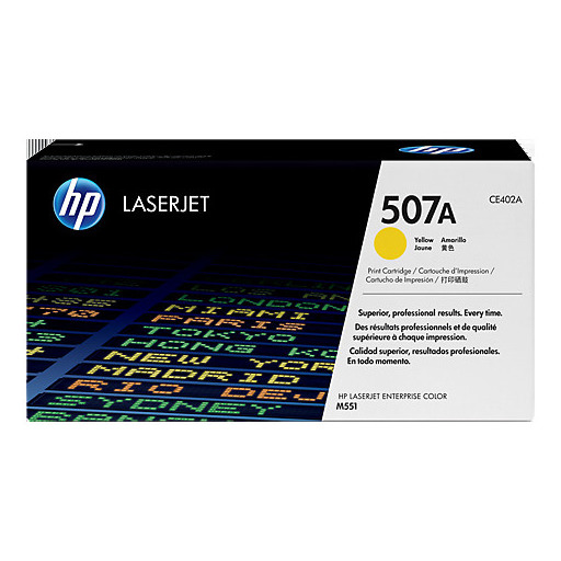 HP 507A Yellow Laserjet Toner Cartridge (CE402A)