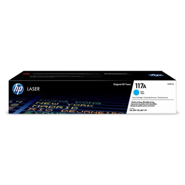 HP W2071A 117A Original Laser Toner Cartridge Cyan