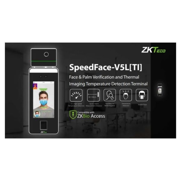 ZKTeco SpeedFace-V5L[TI] Touchless Biometric Authentication