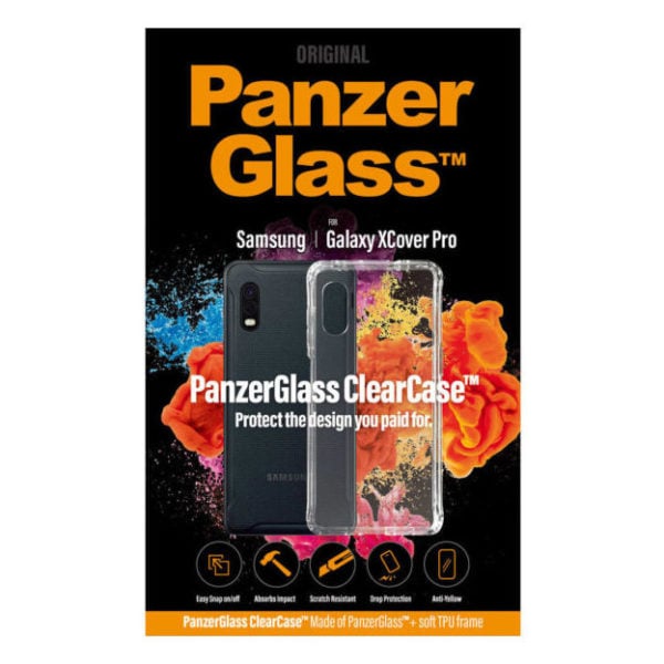 PanzergGlass™ Case Friendly Screen Protector for Samsung X Cover Pro (7227) + Clear Case (257) + Zentality WPB001 Wireless Charger + Zentality E22 Earpods + Zentality S010 Fitness Tracker