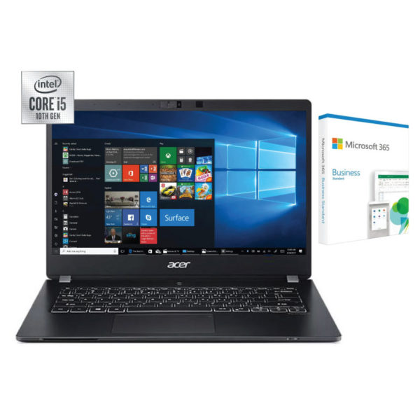 Acer NXVMPEM001 TravelMate P6 Core i5 8GB RAM 256GB SSD Windows 10 Pro 14" UHD 1 Year Warranty + Microsoft 365 Business Standard Yearly Plan