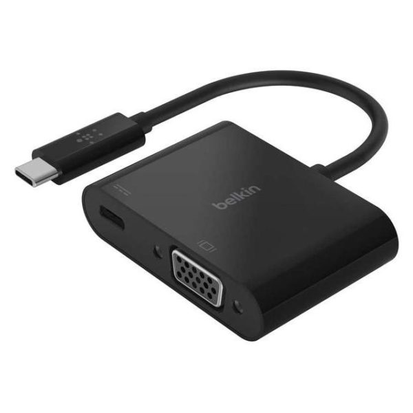 Belkin BKN-AVC001BTBK USB-C to VGA 60W Power Delivery - Black