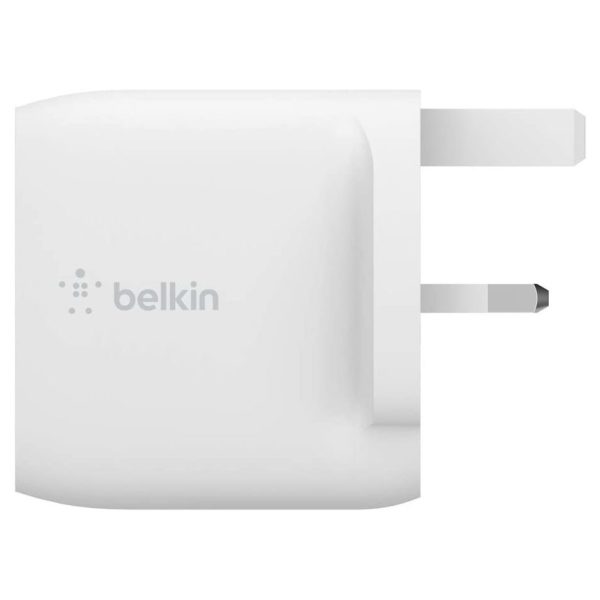 Belkin BKN-WCD001MY1MWH Dual USB-A 24W/USB-A to Lightning Cable White