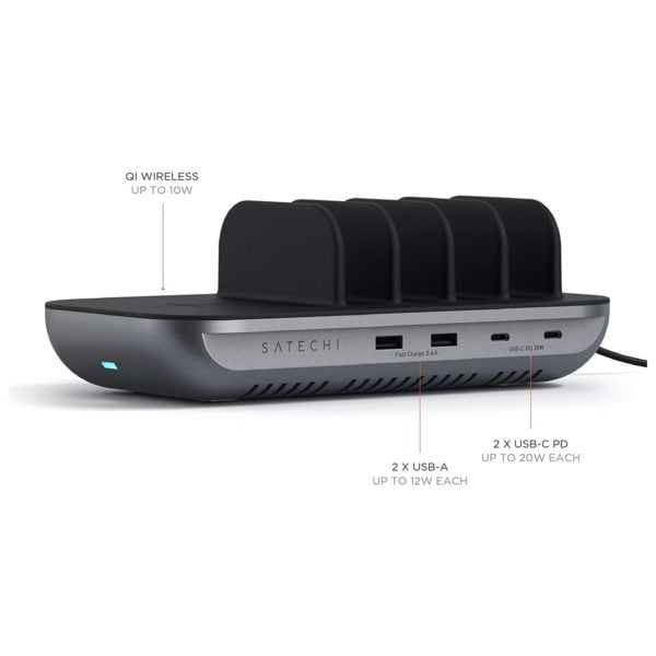 Satechi STWCS5PMUK Dock5 Multi-Device Charging Station with Wireless Charging